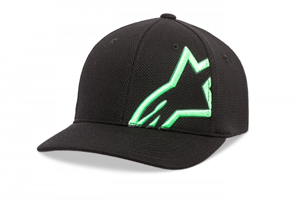 Kšiltovka ALPINESTARS CORP SHIFT MOCK MESH HAT  černo/zelená 1019-81104 1060 S/M