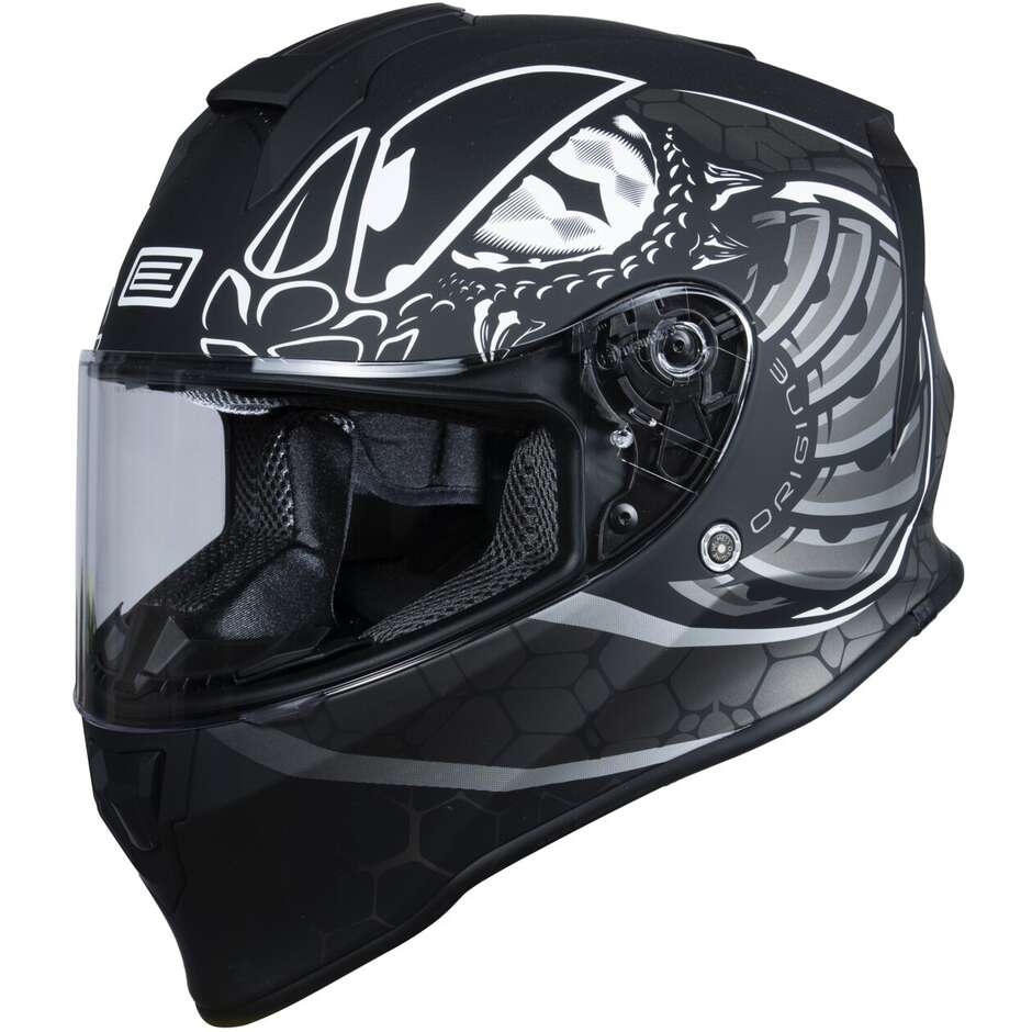 Dětská helma na moto ORIGINE DINAMO KIDS FIGHTER matná titanovo/černá M