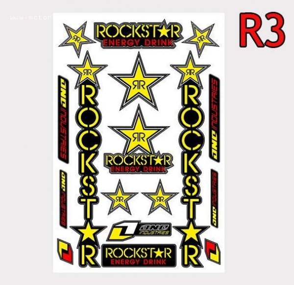 Samolepky ROCKSTAR R3 UNI