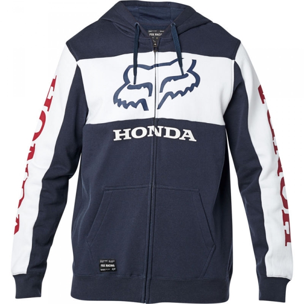 Mikina FOX HONDA ZIP FLEECE navy/bílá 25955-045 XXL