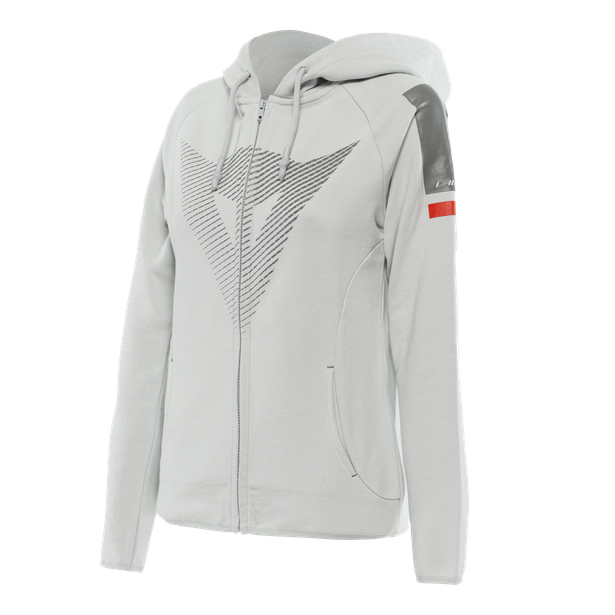 Dámská mikina DAINESE FADE LADY FULL ZIP HOODIE šedo/tmavě šedo/červená L