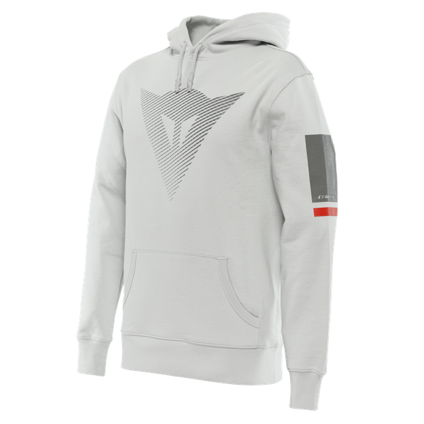 Mikina DAINESE FADE HOODIE světle/tmavě šedo/červená XXL