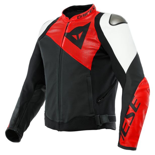 Moto bunda DAINESE SPORTIVA PERFORANCE matná černo/lava červeno/bílá 58