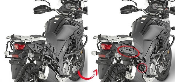 Trubkový nosič GIVI PLR 3112 Suzuki DL 650 V-Strom (17-18) EASY FIT pro boční kufry UNI