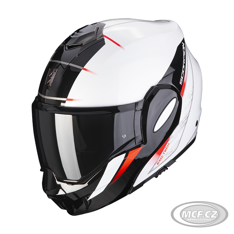 Moto přilba SCORPION EXO-TECH EVO PRIMUS perleťově bílo/černá