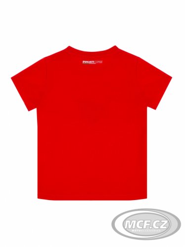 Dětské triko DUCATI LOGO AND STRIPES červené 20 36013