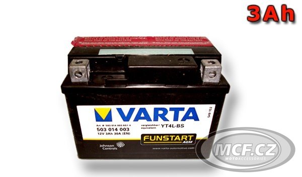 Moto baterie VARTA YT4L-BS 12V 3Ah