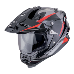 Moto přilba SCORPION ADF-9000 AIR FEAT černo/stříbrno/červená