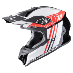 Motorcycle helmet SCORPION VX-16 EVO AIR LIGNES black/red
