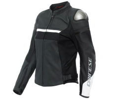 Dámská kožená bunda DAINESE RAPIDA černo/bílá