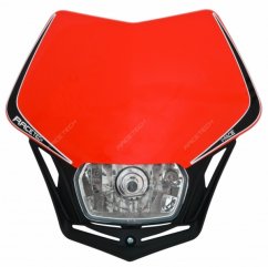 Maska na moto RTECH V-FACE červená