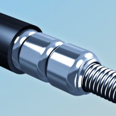 Řetězový zámek ABUS IVEN Steel-O-Flex 8200/85 černý