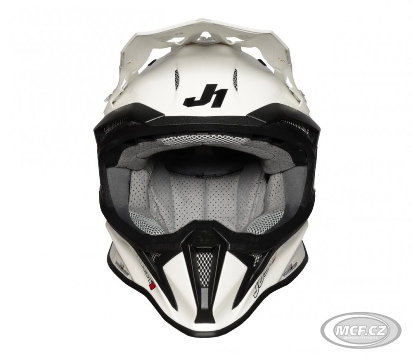 Moto přilba JUST1 J18 SOLID bílá