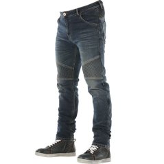 Kevlarové moto kalhoty OVERLAP CASTEL DIRT 2 JEANS modré