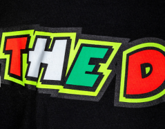 Dětské triko VR46 THE DOC černo/fluo žluté 504304