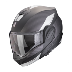 Moto přilba SCORPION EXO-TECH EVO TEAM matná černo/stříbrná
