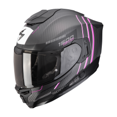 Motorcycle helmet SCORPION EXO-1500 CARBON AIR ZITY matte black/pink