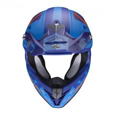 Moto přilba SCORPION VX-21 AIR URBA matná modro/oranžová