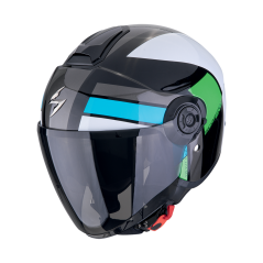 Motorcycle helmet SCORPION EXO-CITY II BLUR black/white/green