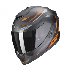 Motorcycle helmet SCORPION EXO-1400 EVO CARBON AIR KYDRA matt black/orange