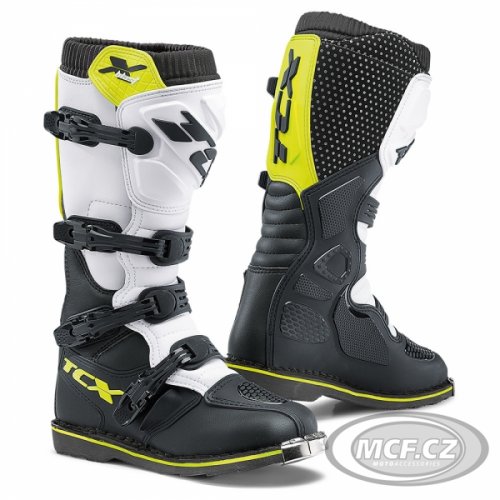 Moto boty TCX X-BLAST černo/bílo/neonově žluté