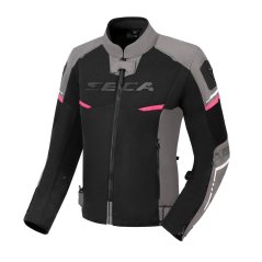 Dámská moto bunda SECA AIRFLOW III černo/růžová