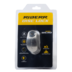 Zámek brzdového kotouče Riderr Micro Lock stříbrný