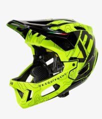 Cyklo přilba VR EQUIPMENT MTB FULL FACE MIPS černo/fluo žlutá EQUHEMB02528