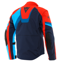 Moto bunda DAINESE RANCH TEX black-iris/red/light blue