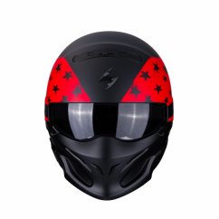 Moto přilba SCORPION EXO-COMBAT ROOKIE matná černo/červená
