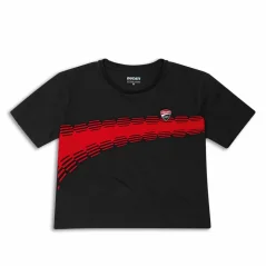 Dámské triko DUCATI DC LIVERY černo/červené 98780152