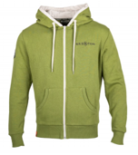Mikina BRIXTON Zip Compass mechově zelená