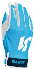 Moto rukavice JUST1 J-FLEX modro/bílé
