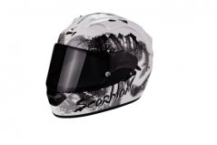 Moto přilba SCORPION EXO-1200 AIR TENEBRIS pearl bílo/stříbrná