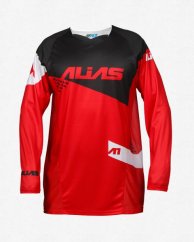 Motokrosový dres ALIAS MX A1 STANDARD červeno/černý 2162-296