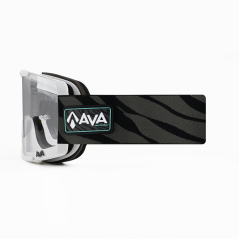 Motokrosové brýle AVA Acumen DARK ZEBRA bílé