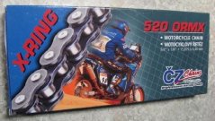 Řetěz ČZ 520 ORMX 118 článků zlatý