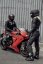 Motorcycle leather jacket RICHA STRADALE EVO black/black leather