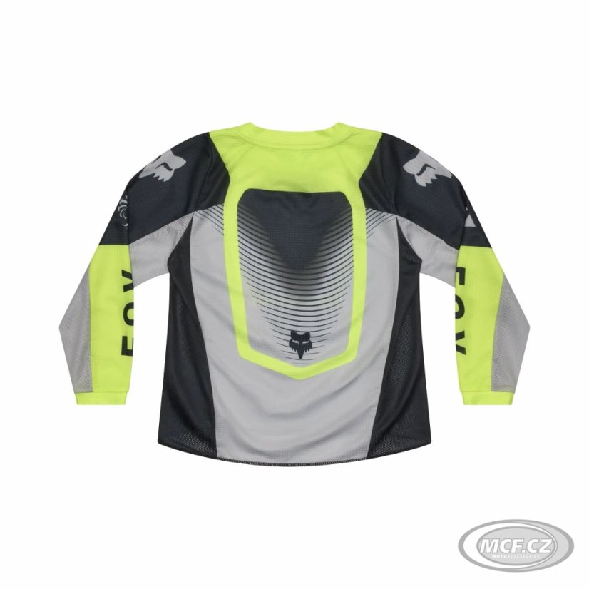 Dětský dres FOX 180 Jersey Kids Collect šedo/žlutý 36331-086