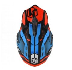 Kšilt JUST1 J12 VECTOR oranžovo/modro/carbon