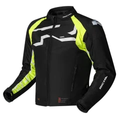 Motorcycle jacket RICHA STRADALE TEX WP black/fluo yellow