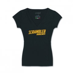 Dámské triko DUCATI SCRAMBLER MIDNIGHT černé 98769185