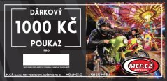 Papírová dárková poukázka v hodnotě 1000 Kč