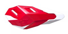 Kryty páček RTECH HP3 CROSS/ENDURO CR červeno/bílé R-HP3ENDRSBN0