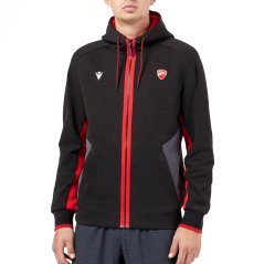 Mikina DUCATI X Macron FULL ZIP černo/červená 106560