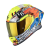 Moto přilba SCORPION EXO-R1 EVO II AIR ARON MISANO stříbrno/fluo žluto/modrá