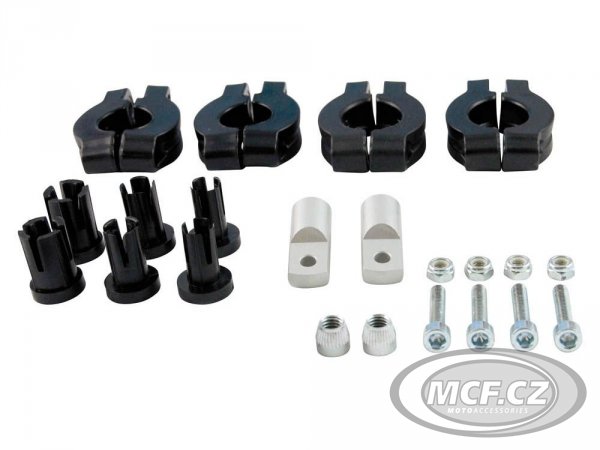 Kryty páček RTECH FLX ALU fluo růžové vč. montážní sady