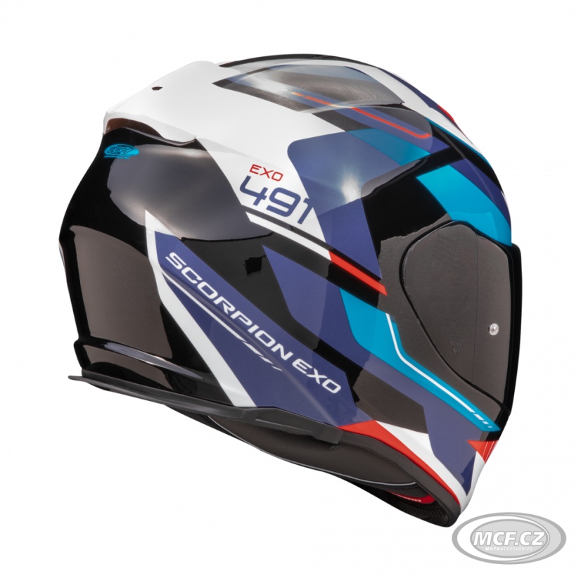 Moto přilba SCORPION EXO-491 ABILIS černo/modro/červená