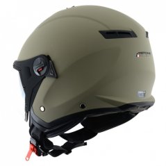 Moto přilba ASTONE MINIJET S SPORT army matná