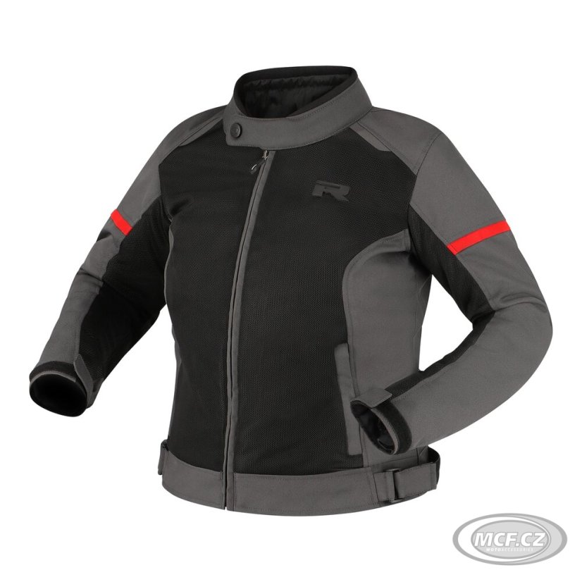 Dámská moto bunda RICHA AUYAN WP šedo/červená